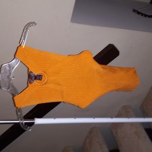 Camille La Vie Silk Orange Tanktop